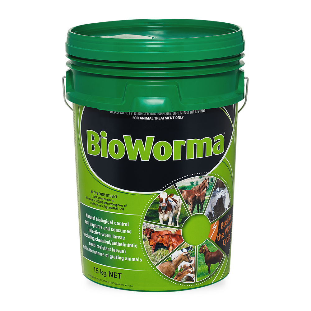 Bioworma in Green Bucket, Biological Worm Control